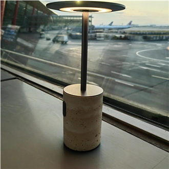 Natural Stone Travertine Table Lamp Home Decor Products