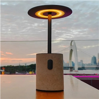Natural Stone Travertine Table Lamp Home Decor Products