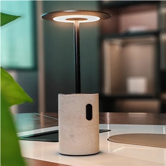 Natural Stone Travertine Table Lamp Home Decor Products