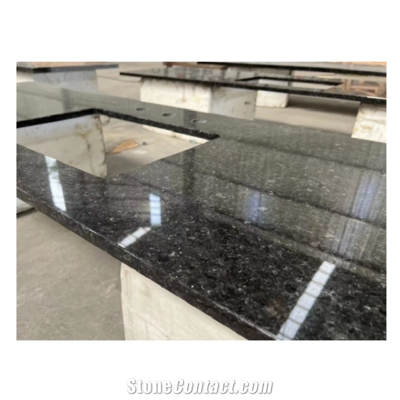 Precut Polished Steel Grey Granite Kitchen Countertop