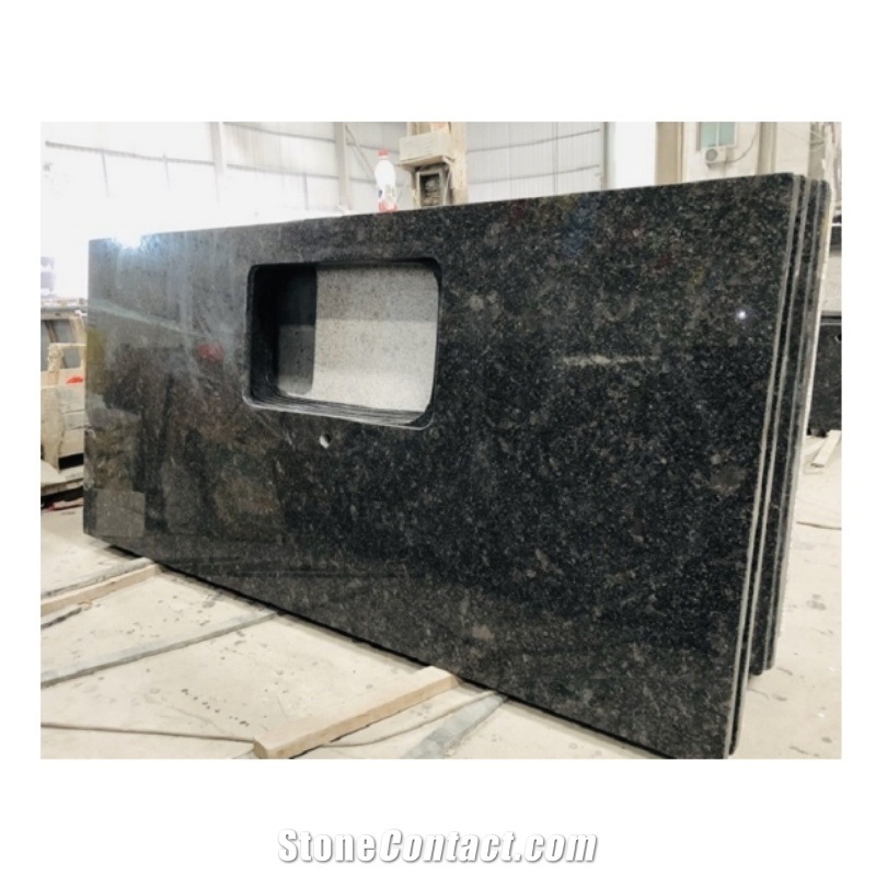 Precut Polished Steel Grey Granite Kitchen Countertop