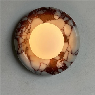 Red Marble Wall Lamp Home Decor Products