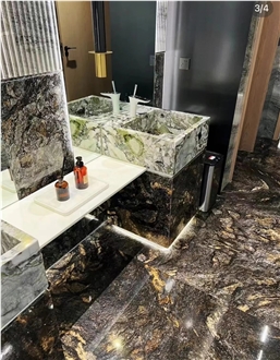 Silver Asterix Granite Slabs