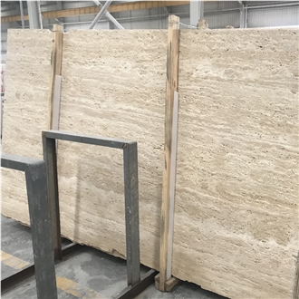 Super White Travertine Slab  Floor Tile