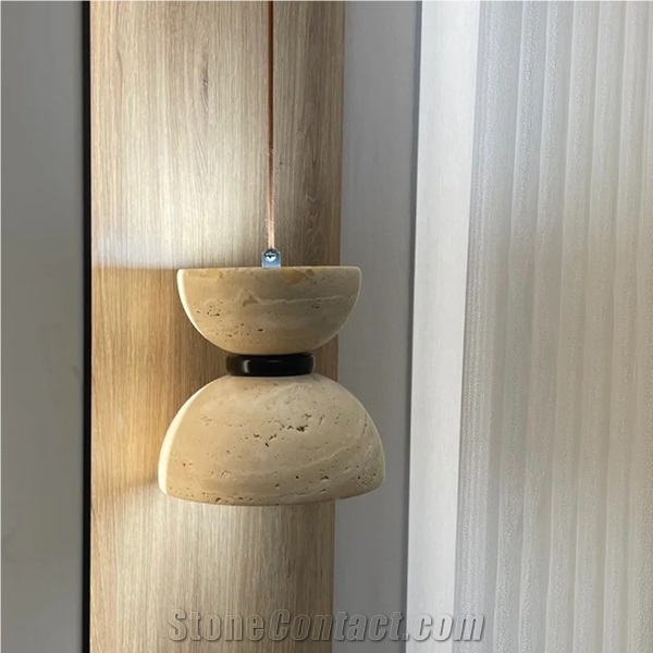 Travertine Stone Pendant Light Home Decor Products