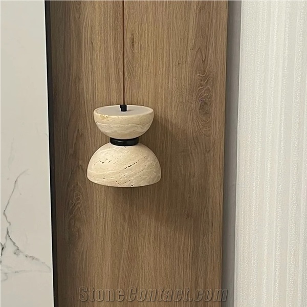 Travertine Stone Pendant Light Home Decor Products