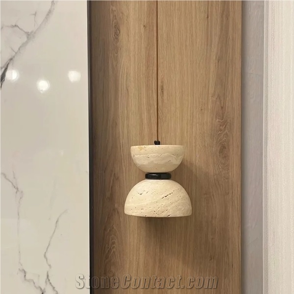 Travertine Stone Pendant Light Home Decor Products