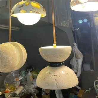 Travertine Stone Pendant Light Home Decor Products