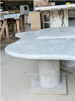 White Carrara Marble Furniture Stone Tables On Sale