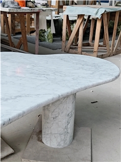 White Carrara Marble Furniture Stone Tables On Sale