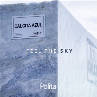 Blue Calcite Marble Blocks