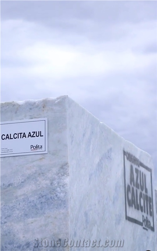 Blue Calcite Marble Blocks