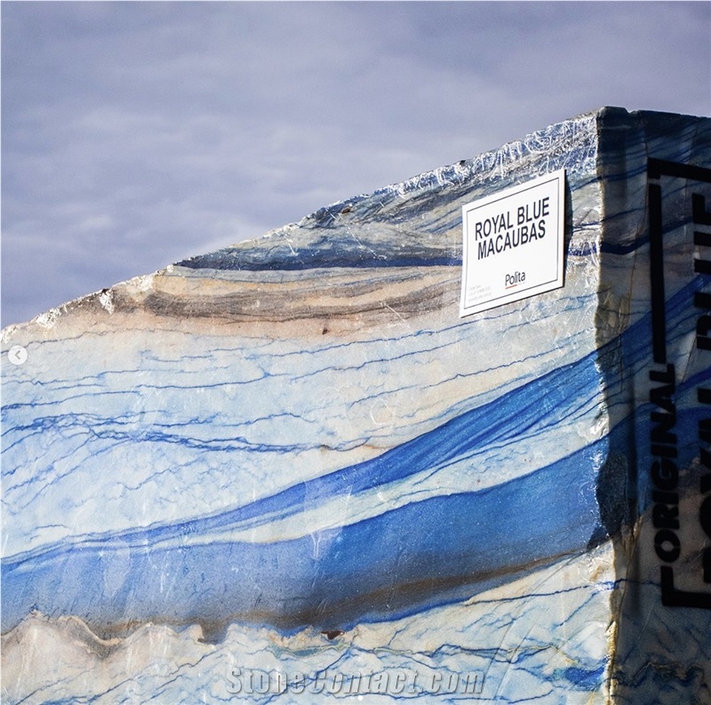 Royal Blue Macaubas Quartzite Blocks