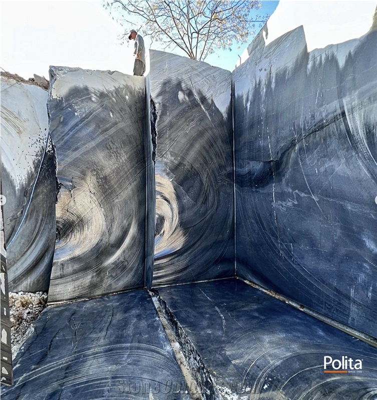 Nero Pantera Quartzite, Black Panther Quartzite Quarry