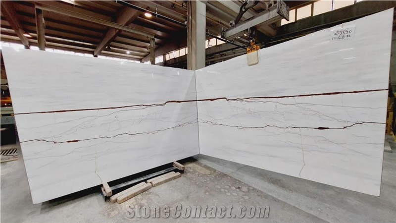 Sahara Blanc Marble Slabs
