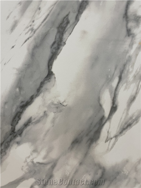 Sublime Statuario Quartz Slabs - Velvet