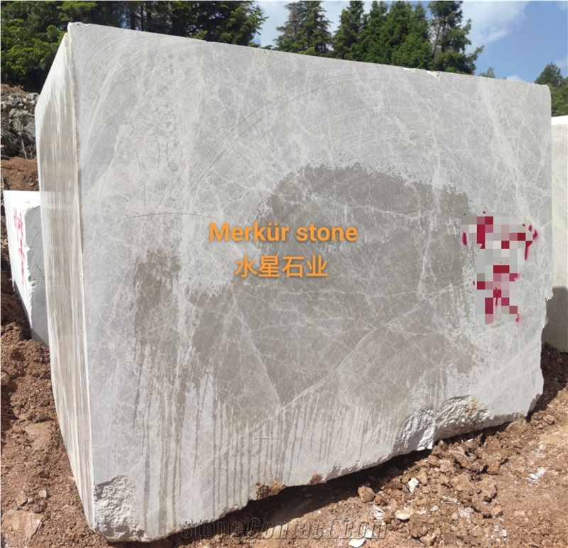 Spider Grey Marble Rough Block