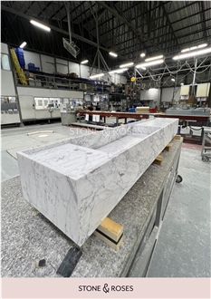 Arabescato Marble Custom Sink Commercial Bath Top Arabescato Marble Custom Sink Commercial Bath Top