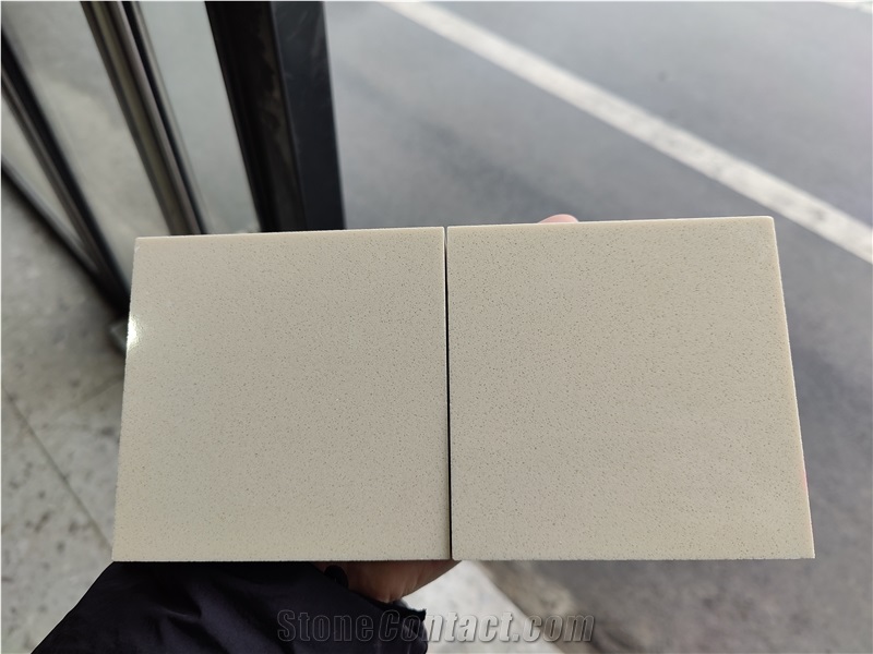 Beige Stone Tiles For Decoration Wall Engineered Stone Slabs