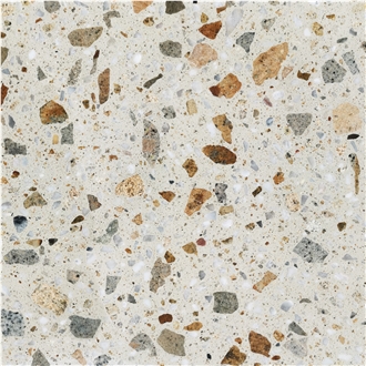Dell Beige Wall Floor Terrazzo  Slabs