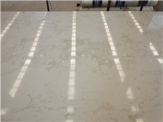 Fendi White Engineered Marble Slab Wall Floor