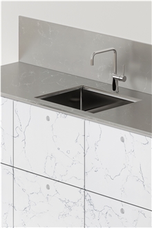 Flash Grey Engineered Marble Slab Wall Floor