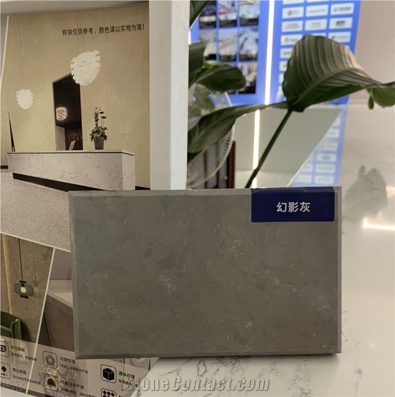 Phantom Grey Engineered Marble Slab For Wall Floor