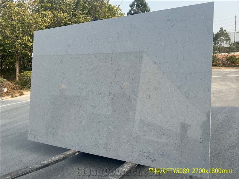 Pinguin Grey Engineered Marble Slab Wall Floor