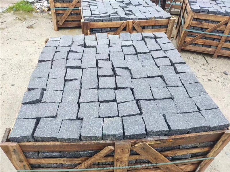 Black Porphyry Pavers Pattern Paving Stone
