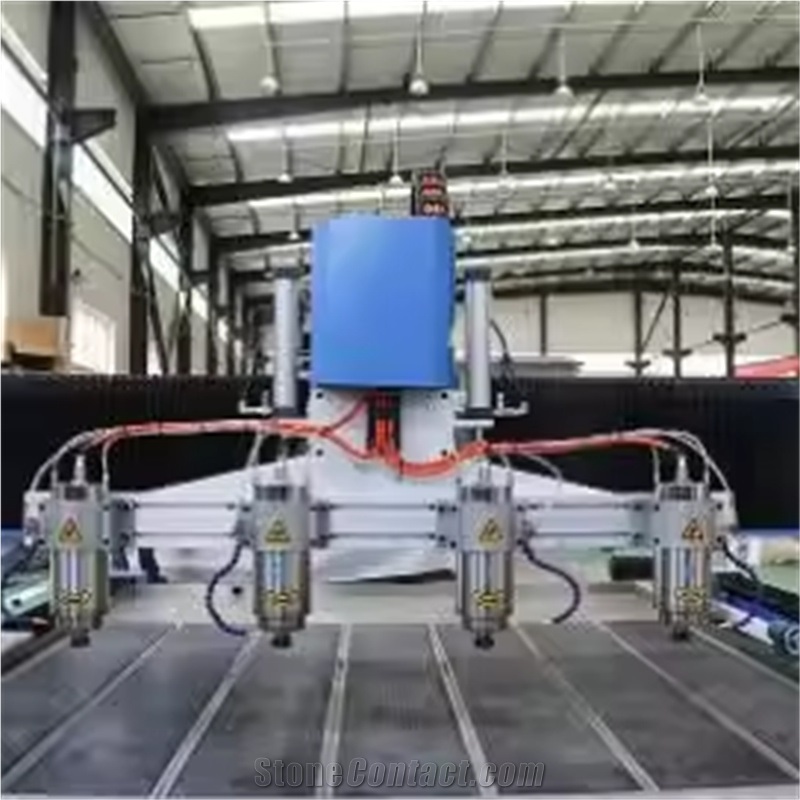 Multi Head Stone CNC Machine 3D Stone Carving Machine With 4 Spindles