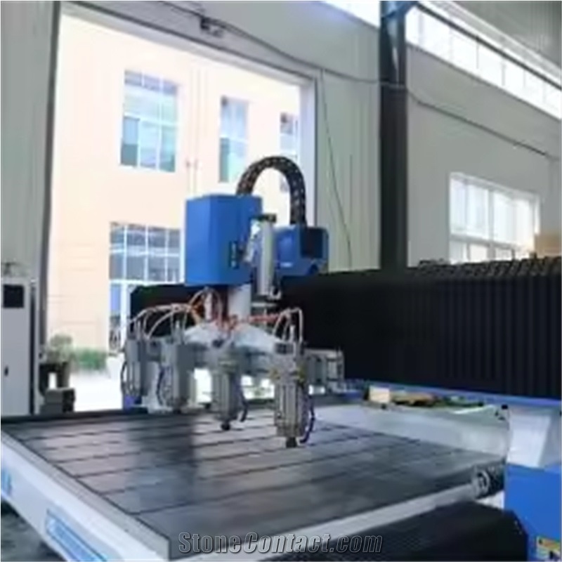 Multi Head Stone CNC Machine 3D Stone Carving Machine With 4 Spindles