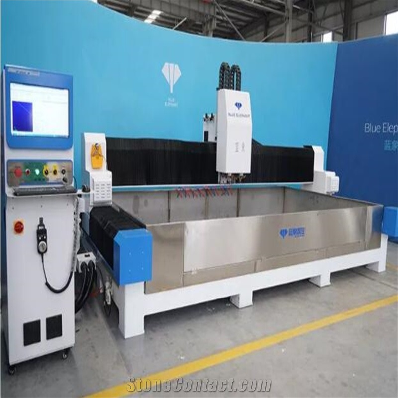Two-Process Countertop CNC Stone Machining Center For Granite Cutting