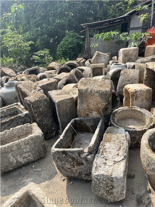 Limestone Trough Fountain