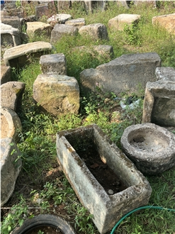 Limestone Trough Fountain