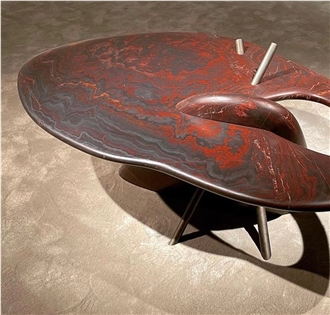 Iron Red Quartzite Table