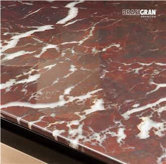 Rosso Fiorentino Quartzite Slabs