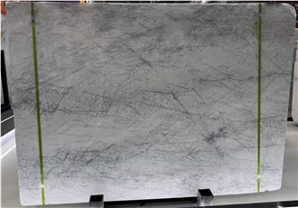 Alaska White Polished Marble Slabs