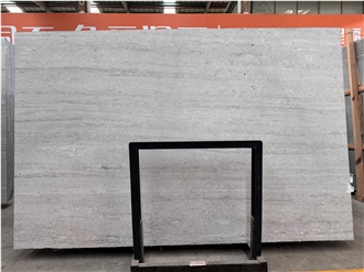 China Cream Greyish Travertine Slabs