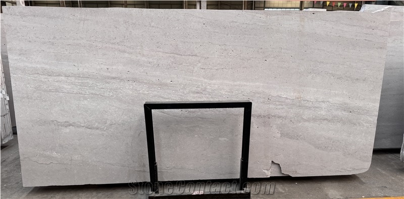 Greyish Cream Travertine Big Slabs