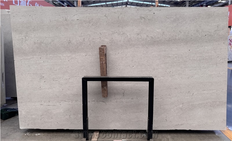 Greyish Cream Travertine Big Slabs