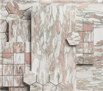 Norwegian Rose Marble Mosaic Tiles