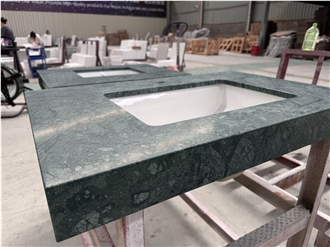 Verde Guatemala Marble  Hotel Bath Tops