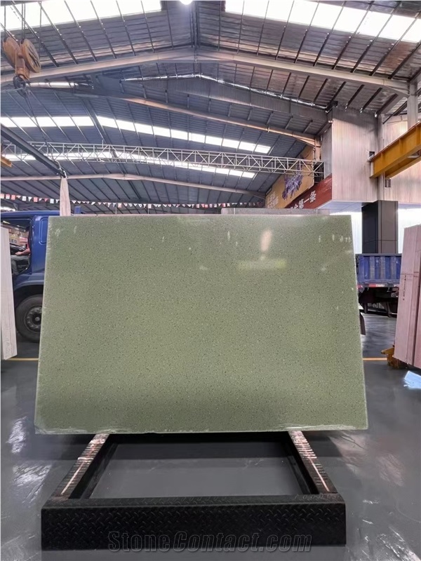 Green Terrazzo  Terrazzo Slabs For Hotel Flooring