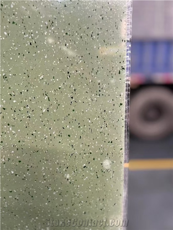 Green Terrazzo  Terrazzo Slabs For Hotel Flooring