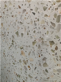Green Terrazzo  Terrazzo Slabs For Hotel Flooring