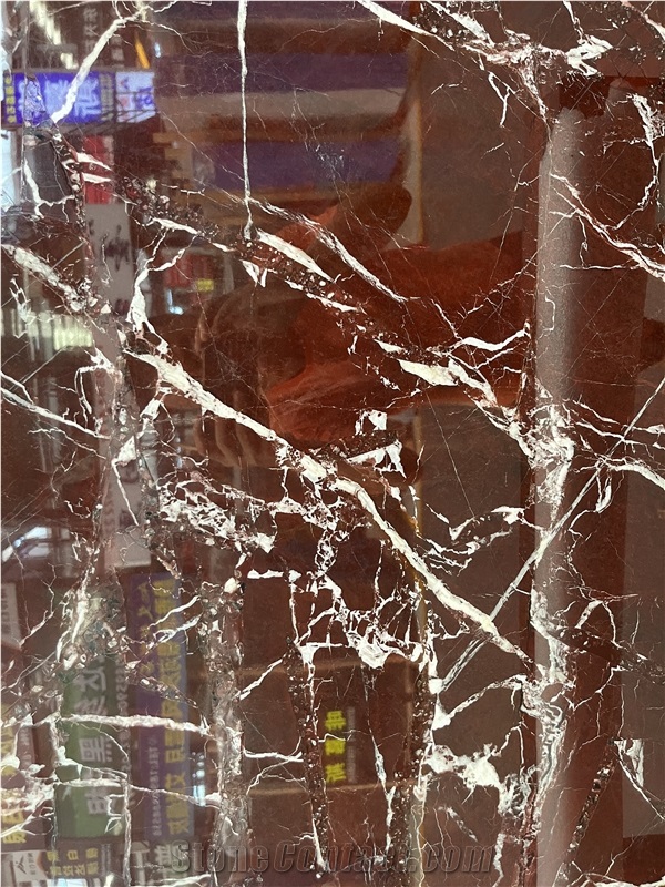Red Marble Slabs Italian Red Marble Calacatta Rose For Hotel