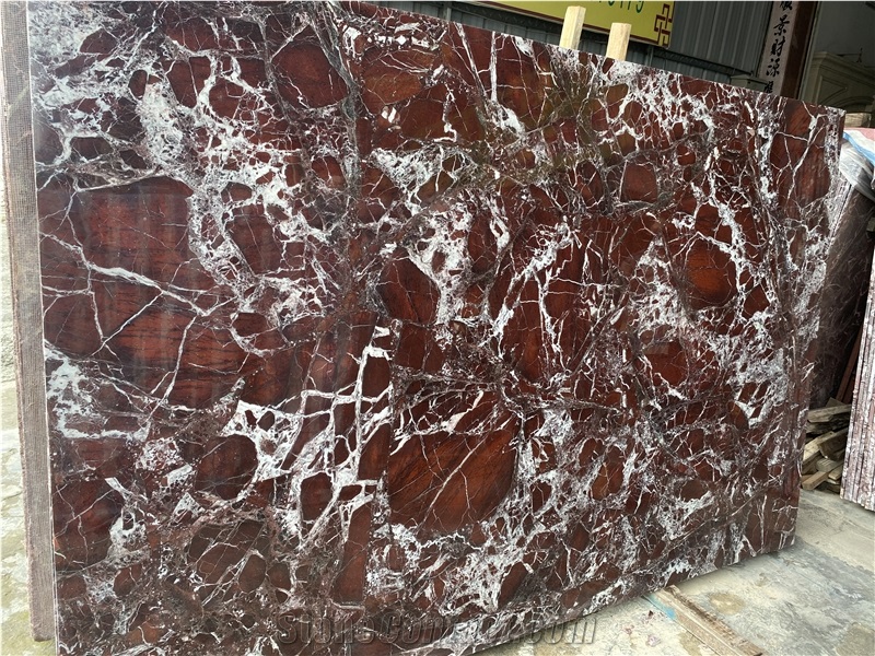 Red Marble Slabs Italian Red Marble Calacatta Rose For Hotel