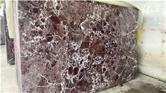 Turkish Rosso Levanto Marble Slabs For Resorts