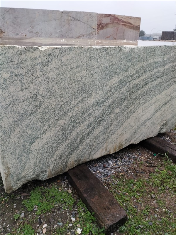 Vert De Estours Marble Blocks From Our Quarry