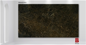 Iran Black & Gold Marble Slabs - DRAGONA Shebhe Emperador Marble